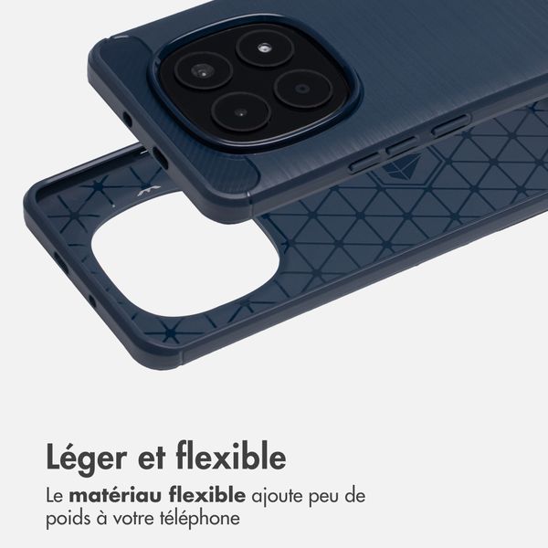 imoshion Coque Brushed Xiaomi Redmi Note 15 Pro Plus (5G) - Bleu foncé