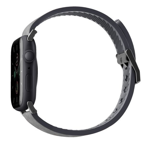 Uniq Bracelet cuir Straden Waterproof Apple Watch Series 1 á 10 / SE / Ultra (2) (44/45/46/49 mm) - Gris Rhino