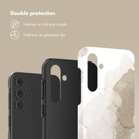 Selencia Coque arrière Vivid Samsung Galaxy A55 - Marble Light Brown