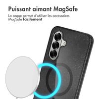 imoshion Coque Pailletée avec MagSafe Samsung Galaxy A36 - Glitter Noir