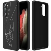 imoshion Coque Design Samsung Galaxy S21 FE - Holding Hands Black