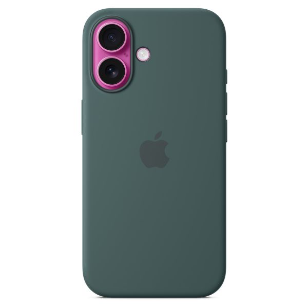 Apple Coque en silicone MagSafe iPhone 16 - Lake Green