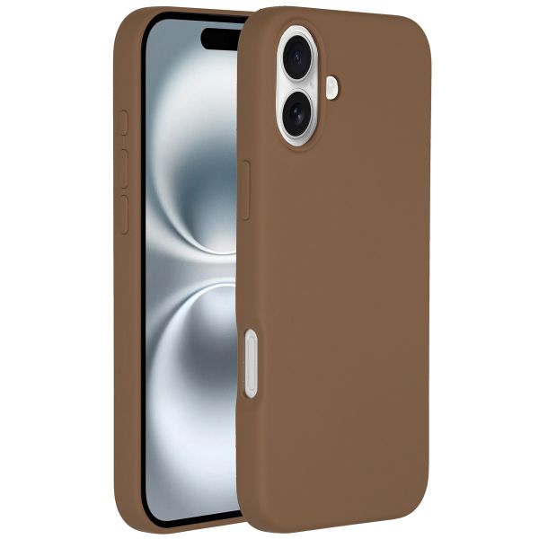 Accezz Coque Liquid Silicone avec MagSafe iPhone 16 Plus - Light Brown