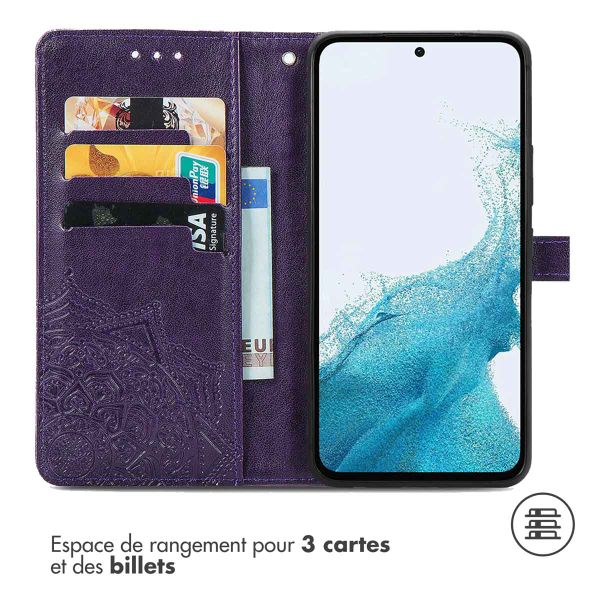 imoshion Etui de téléphone portefeuille Mandala Samsung Galaxy A36 - Violet