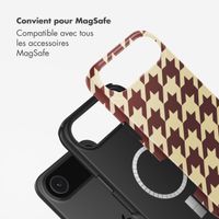 Selencia Coque arrière Vivid avec MagSafe Apple iPhone Air - Pied-de-Poule