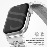 Selencia Bracelet Metallique Jubilee Apple Watch Series 1 t/m 9 / SE (38/40/41 mm) | Series 10 / 11 (42 mm) - Argent