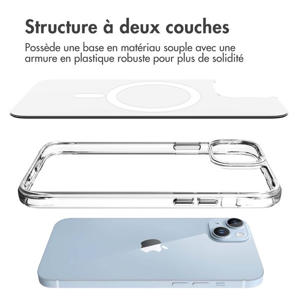 imoshion Coque Rugged Air MagSafe Apple iPhone 14 - Transparent