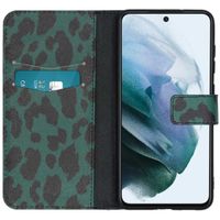 imoshion Design Softcase Bookcase Samsung Galaxy S21 FE - Green Leopard