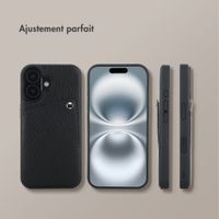 Selencia Coque Riva avec porte-cartes Apple iPhone 16 - Noir