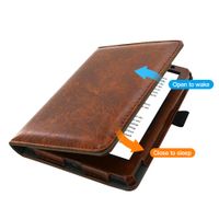 imoshion Etui portefeuille Luxe unie Kobo Aura Edition 2 - Brun