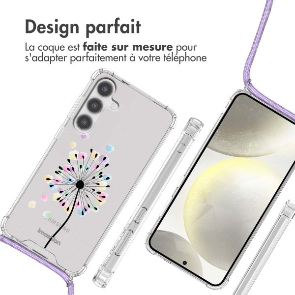 imoshion Coque Design avec cordon Samsung Galaxy S24 - Sandstone Dandelion