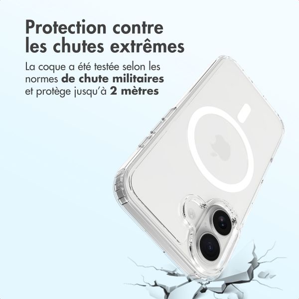 Accezz Coque arrière Xtreme Impact avec MagSafe Apple iPhone 16 - Transparent