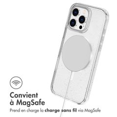 imoshion Coque Pailletée avec MagSafe Apple iPhone 16 Pro - Paillettes Transparent