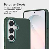 Accezz Étui de télephone portefeuille en cuir 2-en-1 avec MagSafe Samsung Galaxy S26 - Cedar Green