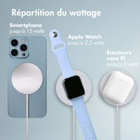 Accezz Wireless Charger USB-C - Chargeur MagSafe sans fil - 1 mètre - Blanc