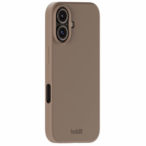 Holdit Coque Silicone iPhone 16 - Mocha Brown