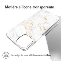 imoshion Coque Design iPhone 14 - White Marble