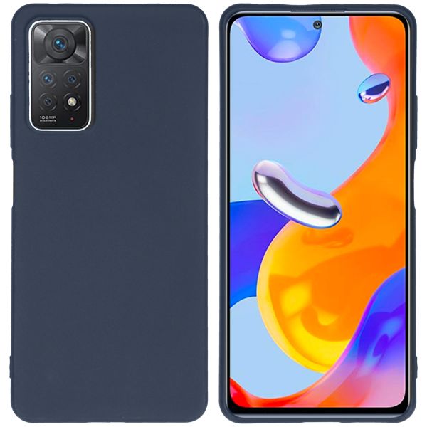 imoshion Coque Couleur Xiaomi Redmi Note 11 Pro - Bleu foncé