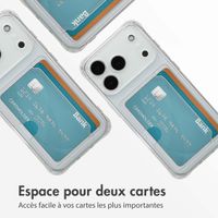 imoshion Coque silicone avec porte-cartes Apple iPhone 17 Pro - Transparent