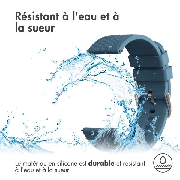 imoshion Bracelet en silicone - Connexion universelle de 22 mm - Bleu