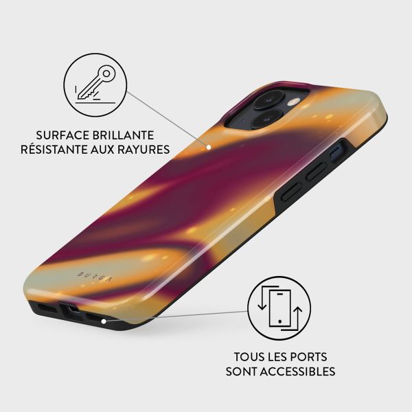 Burga Coque arrière Tough iPhone 15 Plus - Twin Flame