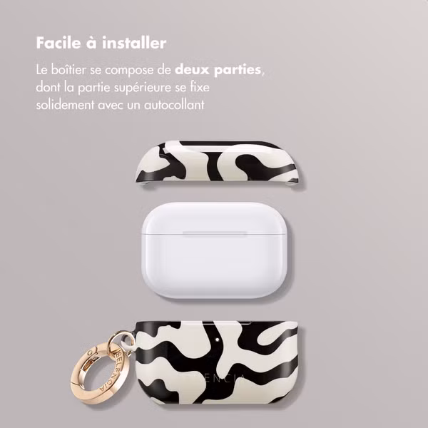 Selencia Coque Vivid Apple AirPods Pro 2 - Art Wave Black
