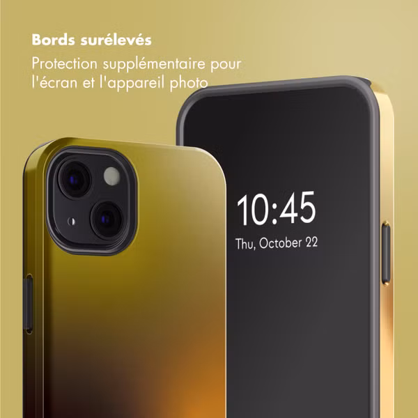 Selencia Coque arrière Vivid avec MagSafe Apple iPhone 13 - Gradient Olive Dust