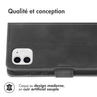 imoshion Etui de téléphone portefeuille avec cordon iPhone 11 - Noir