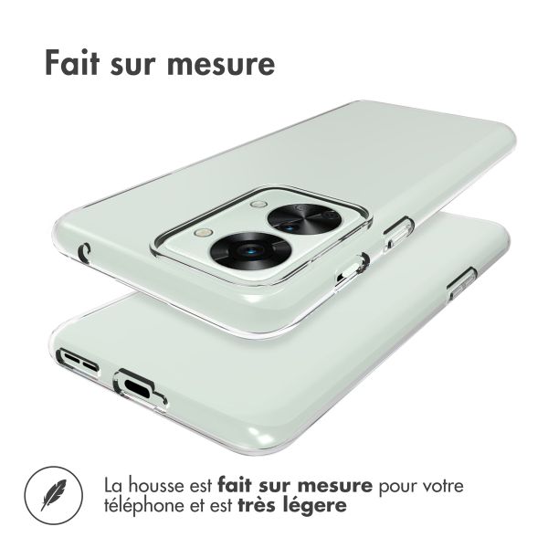 Accezz Coque Clear OnePlus Nord 2T - Transparent