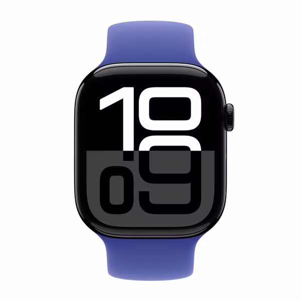 Apple Bracelet Boucle unique en Silicone Apple Watch Series 1 - 9 / SE (38/40/41 mm) - Taille 8 - Ultramarine