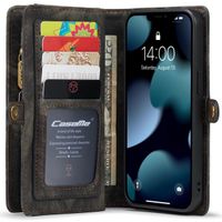 CaseMe Etui de téléphone de luxe en cuir deux iPhone 13 Mini