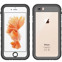 Redpepper Coque imperméable Dot Plus Apple iPhone SE (2022 / 2020) / 8 / 7 / 6(s) - Noir