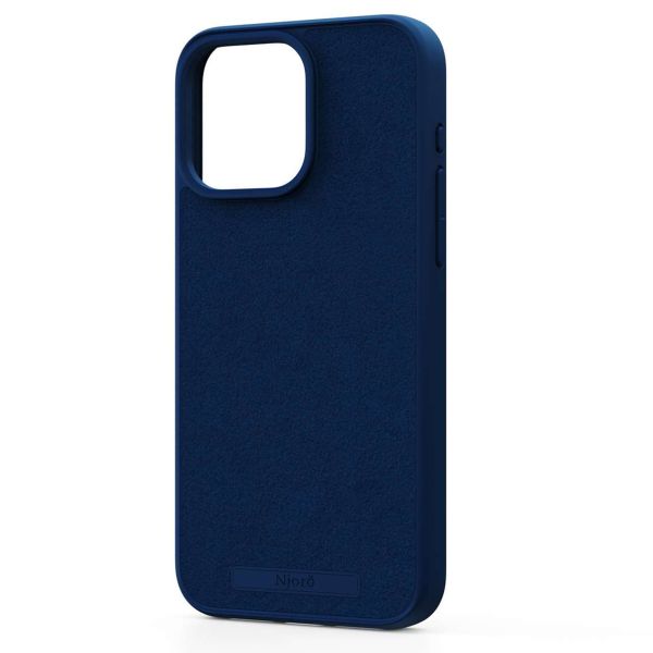 Njorð Collections Coque daim Comfort+ MagSafe iPhone 15 Pro Max - Blue