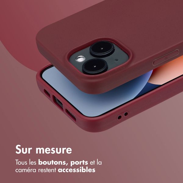 imoshion Coque Couleur Apple iPhone 14 - Wine Red