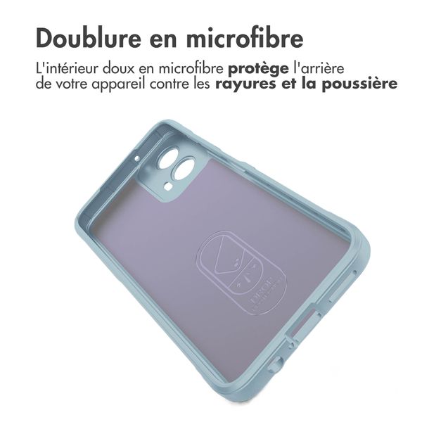 imoshion Coque arrière EasyGrip Motorola Moto G34 - Bleu clair