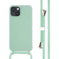 imoshion ﻿Coque en silicone avec cordon iPhone 14 - Menthe verte