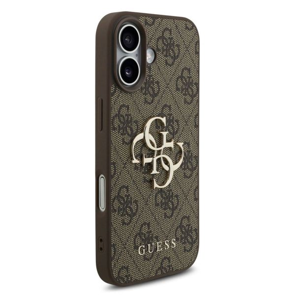 Guess Coque 4G Metal Logo Backcover Apple iPhone 17 - Marron