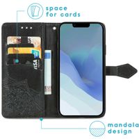 imoshion Etui de télephone Mandala Apple iPhone 14 / 13 - Noir