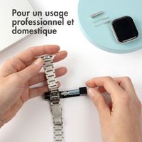imoshion Kit premium pour bracelets de smartwatch – Raccourcisseur de bracelets de smartwatch / montre – Noir
