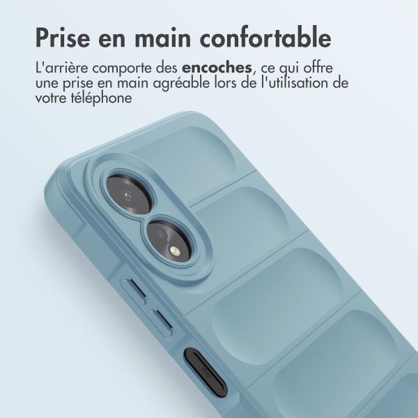 imoshion Coque arrière EasyGrip Oppo A18 / Oppo A38 - Bleu clair