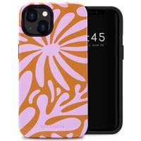 Selencia Coque arrière Vivid Tough iPhone 13 - Modern Bloom Pink