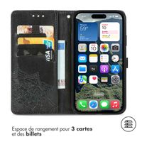 imoshion Etui de télephone Mandala Apple iPhone 16e - Noir