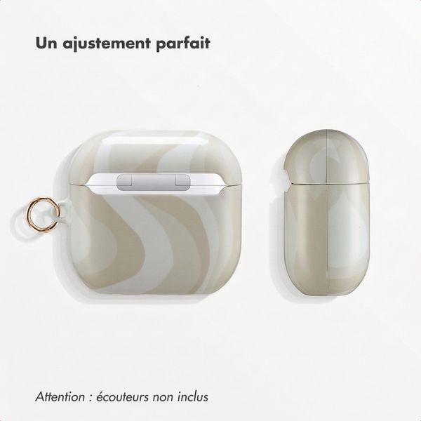 Selencia Coque Vivid  Apple Airpods 4 - Desert Waves Beige