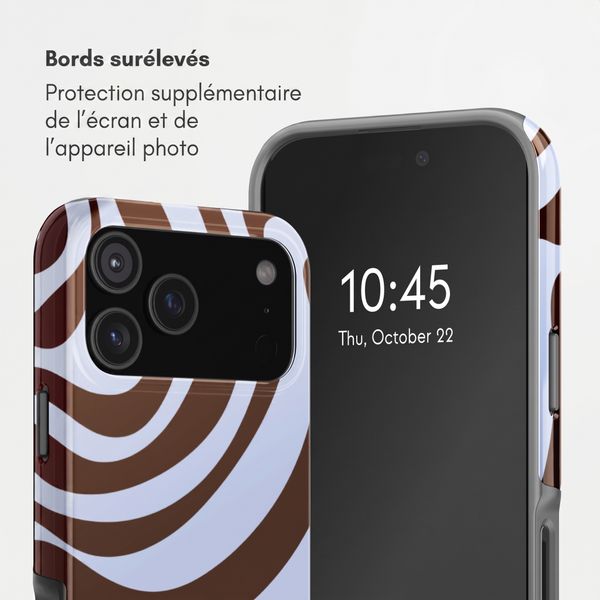 Selencia Coque arrière Vivid Apple iPhone 17 Pro - Dream Swirl Chocolate