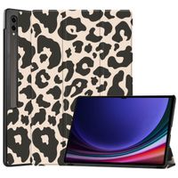 imoshion Coque tablette Design Trifold Samsung Galaxy Tab S10 Ultra / Tab S9 Ultra - Leopard