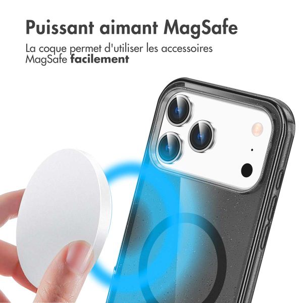imoshion Coque Pailletée avec MagSafe Apple iPhone 17 Pro - Noir