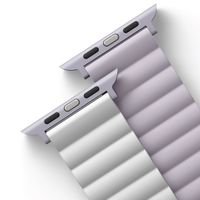 Uniq Bracelet Revix réversible Apple Watch Series 1 t/m 11 / SE / Ultra (44/45/46/49 mm) - Lilac / White