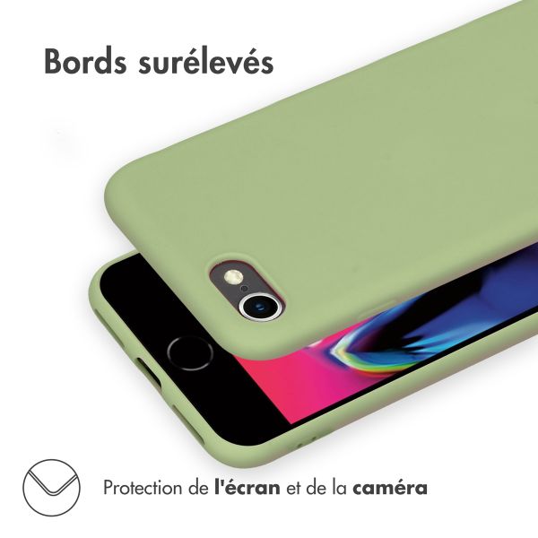 imoshion Coque Couleur Apple iPhone SE (2022 / 2020) / 8 / 7 - Olive Green