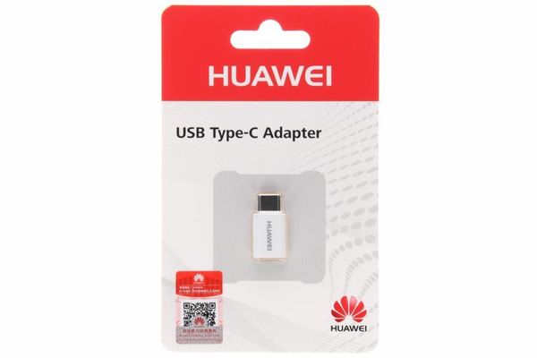 Huawei Adaptateur blanc micro-USB vers USB-C