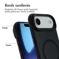 imoshion Rugged Hybrid Carbon Case avec MagSafe Apple iPhone Air - Noir